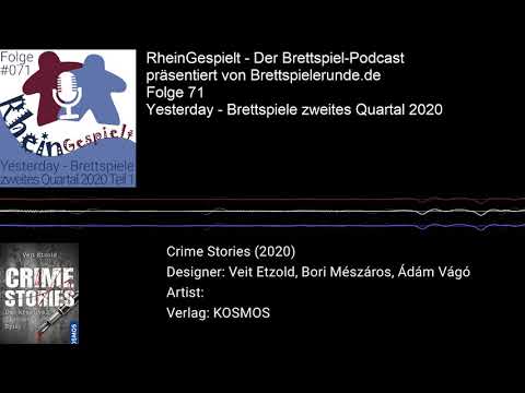 RheinGespielt Episode 71 - Yesterday - Brettspiele zweites Quartal 2020