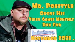 Mr. Poestyle Opens His November 2021 Video Games Monthly Box