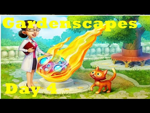 Gardenscapes New Area Day 4 Movie Renovation Complete Walkthrough HD Dismantle Stone, Plant a Hedge