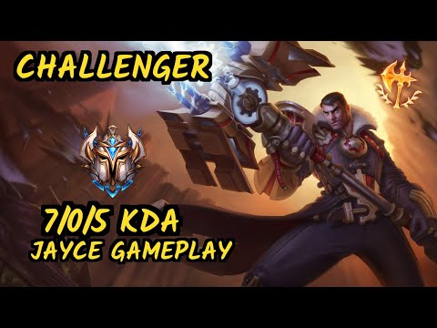 KZ Rascal (JAYCE) vs RIVEN - 7/0/5 KDA TOP CHALLENGER GAMEPLAY - KR