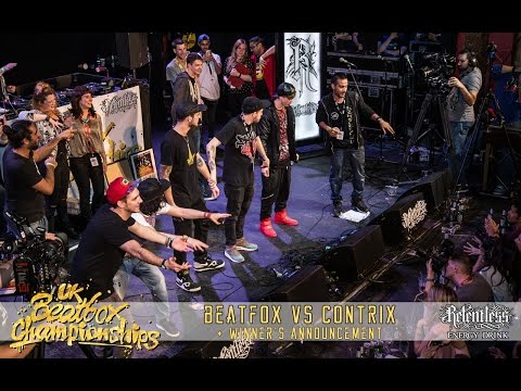 BeatFox VS Contrix - Solo Final & Winner's Announcements - 2015 UK Beatbox Championships