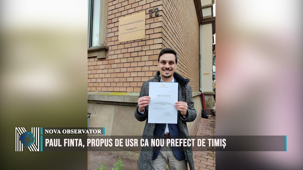 Paul Finta, propus de USR ca nou prefect de Timiș