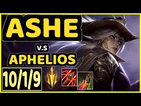 NEON (ASHE) vs APHELIOS - PENTAKILL 10/1/9 KDA BOTTOM ADC CHALLENGER GAMEPLAY - EUW