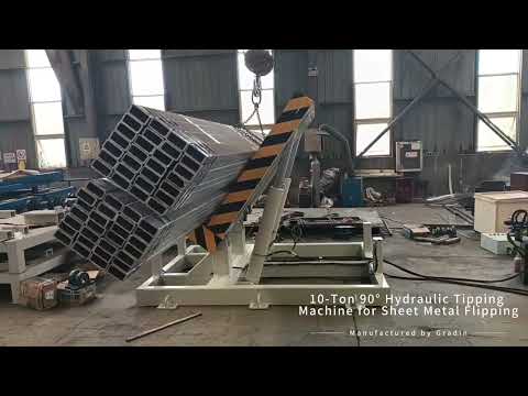 10 Ton 90° Hydraulic Tipping Machine for Sheet Metal Flipping