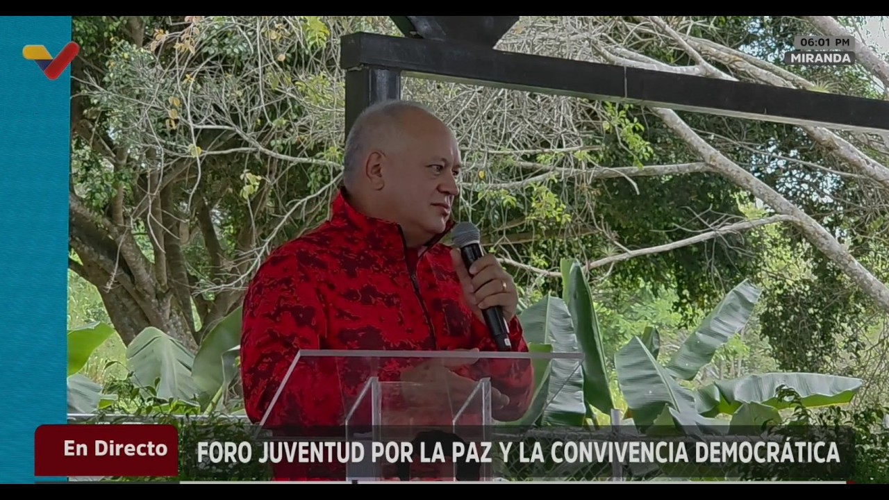 Diosdado Cabello en foro "Juventud por la Paz y la Convivencia" en el estado Miranda, 20 mayo 2026