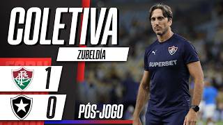 FLUMINENSE 1 X 0 BOTAFOGO: ZUBELDÍA FALA AO VIVO APÓS VITÓRIA NO CLÁSSICO