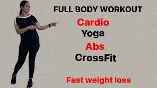 Full body weight loss exercise | cardio ,abs, yoga, | inches loss exercise |