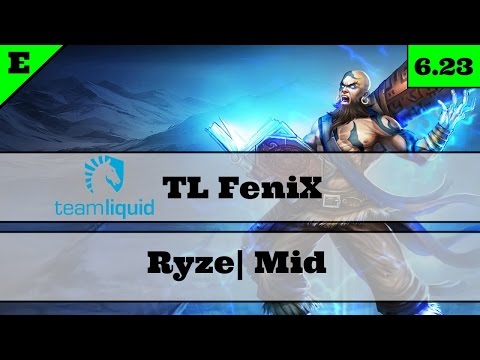 Team Liquid FeniX | Ryze Pro Gameplay | Season 7 | 6.23 Ryze Mid | Ryze vs. Lucian