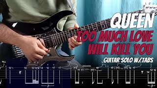 Too Much Love Will Kill You Solo Tutorial - Tab Lesson - Queen #shorts