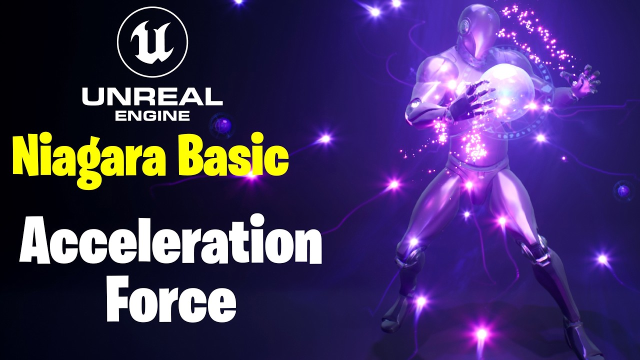 UE5.3 Niagara Basic | Acceleration Force | #34
