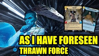 Thrawn 1 Blue Force Seeing the future! Deck Tech + Gameplay | Star Wars Unlimited|