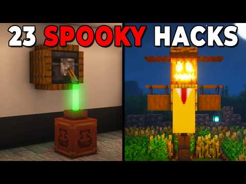 Minecraft: 23 SPOOKY Build Hacks & Designs!