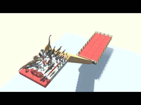 Every Units Falling Into Quicksand - Animal Revolt Battle Simulator
