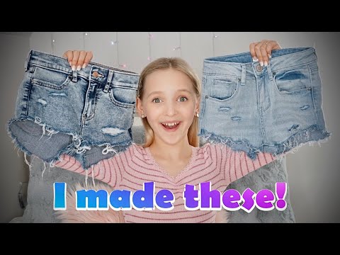 DIY Distressed Jean Shorts!!: Boredom Busters with...