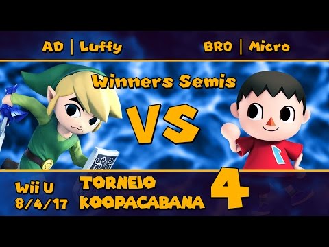 T. Koopacabana 4 - AD | Luffy (Toon Link) vs. BRO | Micro (Villager) - Winners Semis