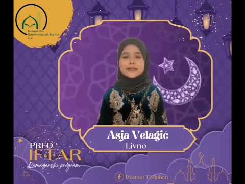 PRED IFTAR - Ramazanski program - Džemat Tevhid München - Asija Velagić