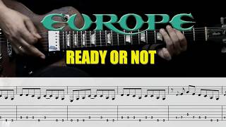 Europe - Ready or Not | Guitar Riff Tutorial + TAB
