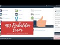 how to fix a 403 forbidden error was encountered while trying to use an ErrorDocument to handle