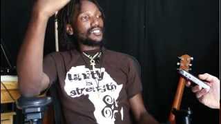Kabaka Pyramid interview - July 2012 at Bebble Rock Studio