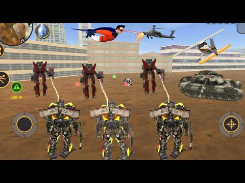 Vegas Crime Simulator (Transformer Robot Fight Car Robot) Super Machine Gangs - Android Gameplay HD