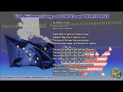 Alaska State Song ALASKA's FLAG with music, vocal and lyrics