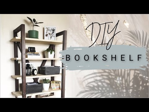 DIY стеллаж из дерева своими руками | BOOKSHELF