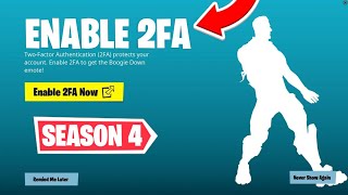 HOW TO ENABLE 2FA ON FORTNITE! (SEASON 4)