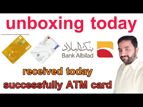 Bank AlBilad ATM card received & unboxing ATM card in Ksa