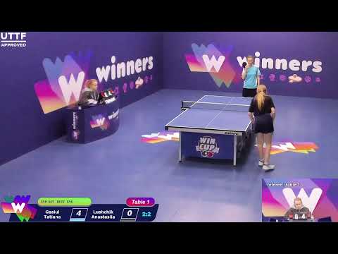 WINners CUP table 1 23.01  Gasiul Tatiana - Lushchik Anastasiia 14:30