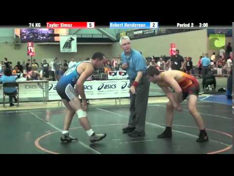 Men`s Freestyle 74 KG Taylor Simaz vs. Robert Henderson