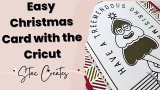 Easy Cricut Christmas Card