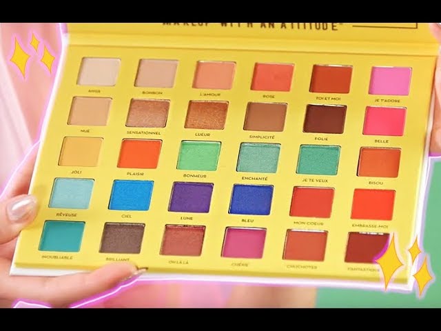 Vídeo relacionado con Paleta De Sombras De Ojos Profesionales - Paleta Maquillaje - Altamente Pigmentados 16 Colores Brillantes y Mate