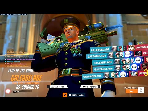GALE SICK SOLDIER 76 - 53 ELIMS! POTG! OVERWATCH 2 TOP 500 SEASON 3