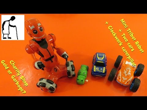 Charity Shop Gold or Garbage? Mini Tribot Robot + Two cars + Clockwork caterpillar