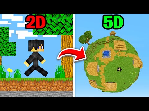 xNestorio - Minecraft but From 2D to 3D to 4D to 5D...