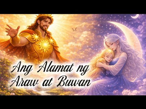 ANG ALAMAT NG ARAW AT BUWAN | TAGALOG SHORT STORIES | MGA KWENTONG PAMBATA | FILIPINO FAIRYTALES 