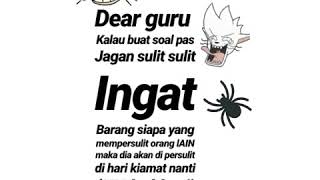 Download lagu Story wa saat ulangan mp3