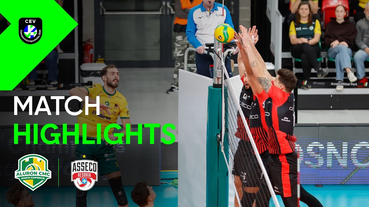Highlights I Aluron CMC ZAWIERCIE vs. Asseco RZESZÓW | CEV Champions League Volley 2026 | Men