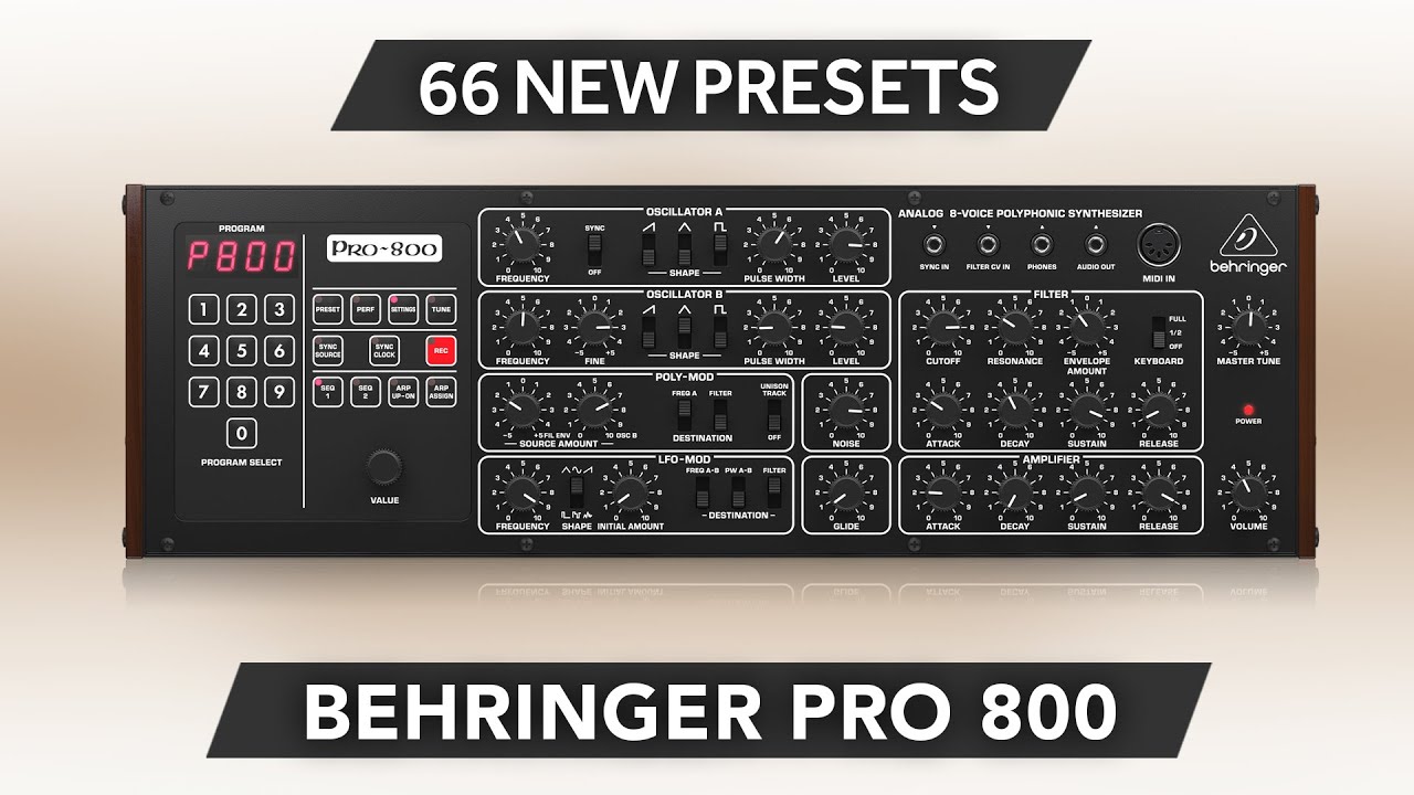 APL021 - Complete Synth Collection - Behringer Pro-800 ( 66 presets ) - Video Preview 1