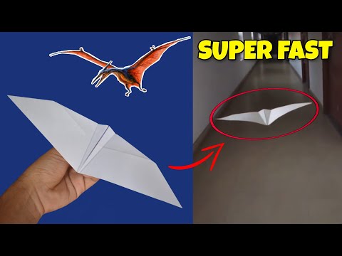 How to Make a Super Flying Dinosaur Paper Plane!! | Best Flying Paper Glider | Paper Art