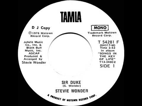 1977 Stevie Wonder - Sir Duke (mono radio promo 45)