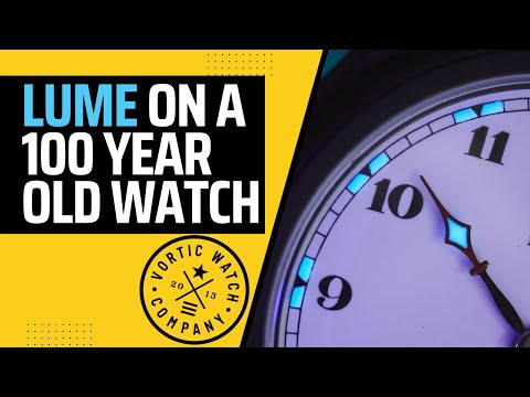 Lit Up like a Christmas Tree – the first Vortic Pocketwatch conversion with Lume on the dial.