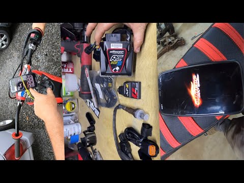 Biggest crf110 mod yet! Aracer rc mini 5/huge power gains #crf110 #subscribe #pitbikes