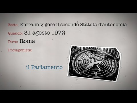 Accadde quel giorno (pt.30) - Entra in vigore il secondo Statuto d'autonomia