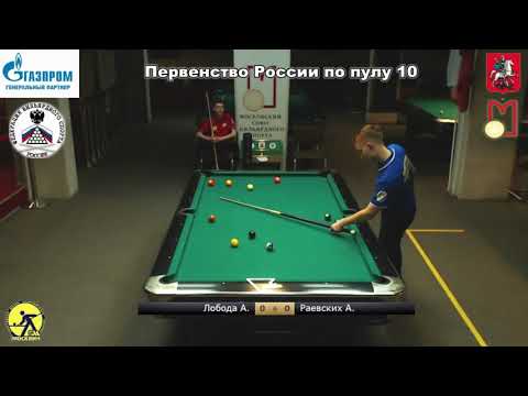 Лобода.А (Loboda.A) vs Равеских.А (Raevskih.A) Juniors Championship Russia 10-ball 2019