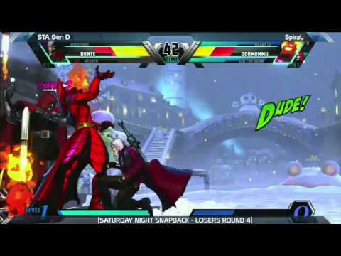 UMVC3: STA Gen D vs SpiraL - Saturday Night Snapback 6.1