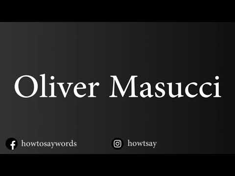 How To Pronounce Oliver Masucci