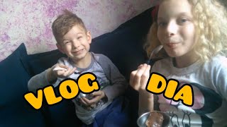 VLOG - DIA EM FAMLIA - FIZEMOS BRIGADEIRO - ATIVIDADES ESCOLARES - JANTAR E ORAO