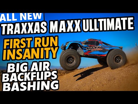 ALL NEW TRAXXAS MAXX ULTIMATE (2025) FIRST RUN INSANITY! BIG AIR BACKFLIPS & FULL SEND BASHING!