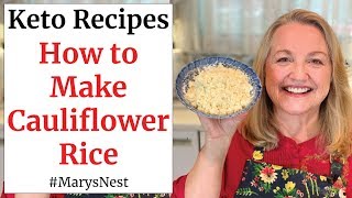 How to Make Cauliflower Rice - KETO Recipe